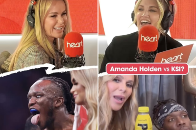 Amanda Holden calls out her BGT co-star KSI as she claims it would only take a new handbag for her ‘to knock him out’