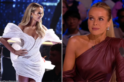 Amanda Holden risks another wardrobe malfunction in a dazzling futuristic dress during Britain’s Got Talent’s second live semi-final