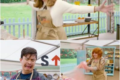 “From a simple handshake to a full-on DISASTER! 😱 Watch Kate Garraway’s ROLLERCOASTER moment on Celebrity Bake Off!”