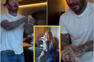 Flipping Fun David Beckham flips pancakes with daughter Harper in family’s STATE of the art kitchen at £12m Costswolds home!