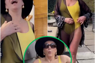 Strictly’s Shirley Ballas, 64, looks SENSATIONAL as she larks around in a stylish yellow swimsuit and black mesh beach cover-up before braving a dip in freezing plunge POOL!