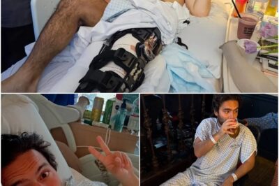 BIKE HORROR Netflix star left in agony with BROKEN leg after terrifying bike accident
