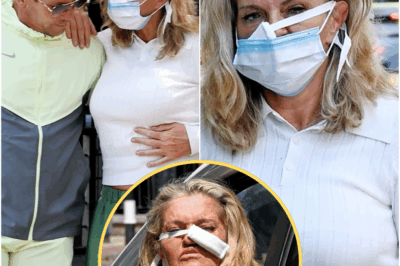 Danniella Westbrook seen in bandages after LIFE CHANGING OPERATION