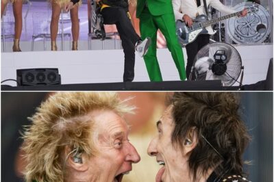 80 and unstoppable. Rod Stewart summoned Rolling Stones legend Ronnie Wood onstage—and for one electric moment, Glastonbury bowed to the gods of rock