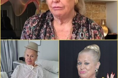 Kim Woodburn, 80, sparked concern after sharing a photo posing with a bedpan on her head from hospital ward, saying: “I’m in a lot of pa:in”
