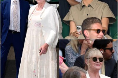 Sarah Lancashire MAKES RARE APPEARANCE with her husband Peter Salmon as they join Cate Blanchett, Molly-Mae Hague, Rebel Wilson and wife Ramona Agruma in leading the stars on day two of Wimbledon