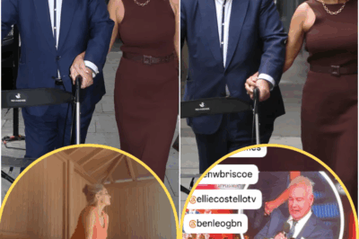 ‘SHE’S GETTING PRETTIER AND PRETTIER AND HE’S…’ Eamonn Holmes, 63, STRUGGLES to walk as he arrives at party with girlfriend Katie Alexander, 43