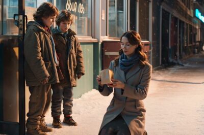 A Kind Waitress Fed 2 Orphans, and 15 Years Later, a Luxury Car Appeared Outside Her Home. In a snow-covered, impoverished town,