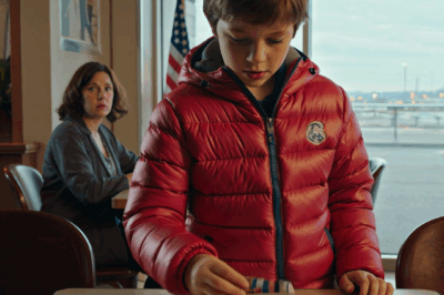 She Waited Alone at the Airport Café—Until Single Dad’s Son Gave Her a Note That Changed Everything