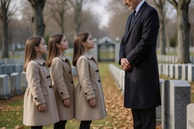 8-YEAR-OLD TRIPLETS DIDN’T KNOW THEY HAD A FATHER, UNTIL THEY MET HIM AT THEIR MOTHER’S GRAVE.C3