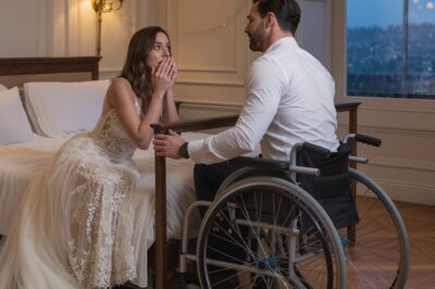 I carried my wheelchair-bound groom to bed on our wedding night—then we fell, and what I felt under my hand pulled back the curtain on a very dangerous truth