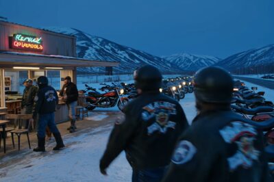 Kind Old Lady Shelters 15 Hells Angels During a Snowstorm, Next Day 100 Bikes Line Up at Her Door. In the midst of a brutal