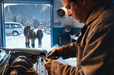 Mechanic Skips Thanksgiving Dinner to Help Stranded Family, Stunned When He Learns Who They Are. In the heart