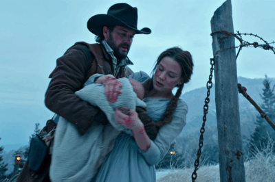 “You’re coming with me” — the lonely rancher cut through barbed wire in a blizzard, lifted the mother who’d been tied up for giving birth to triplet girls; at daybreak, the husband drove his henchmen up the mountain to “claim his property” — and one sentence from the sheriff left the whole valley silent.