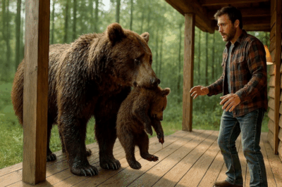 6 A.M. in the Adirondacks: A soaked mother bear, carrying her dying cub in her mouth, crawled onto his wooden porch — what happened after that, in the final moment at the forest’s edge, made 7 million people cry.