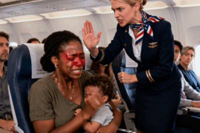 “Be quiet!”—a slap at a Black mother holding her baby on a plane; no one stood up… until a CEO appeared and turned the whole flight around