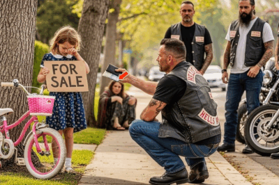 “Sir, please buy my bike… my mom hasn’t eaten in two days” — the biker crew froze, started piecing clues together right there on the curb, and by that afternoon the name behind the mother’s “vanished” savings was out in the open.
