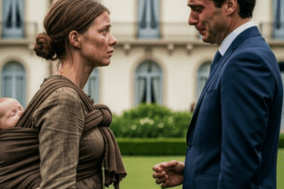 A girl carrying her baby sibling knocked at the mansion gate: “Sir, do you need a maid? My sibling is hungry”… 10 minutes later, the billionaire was stunned by the crescent-shaped birthmark on her neck — a mysterious call came through: “Margaret is alive.”