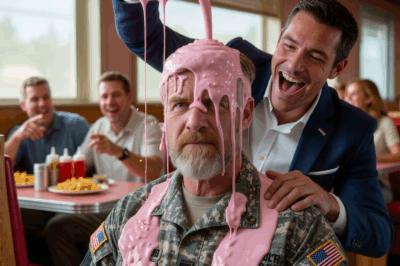 “Freeloader!” — a young man humiliates a veteran right in front of his daughter; minutes later, the very man he insulted protects his child and the entire diner from danger with a single, steady sentence