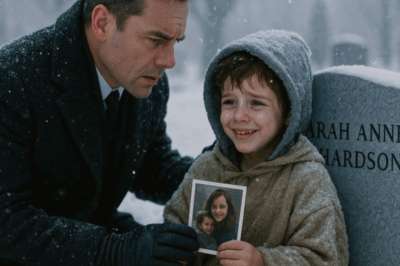 For five years straight, he lit candles for his wife at a Massachusetts cemetery — a husband who thought he knew all her secrets — until he found a six-year-old boy asleep on the headstone, clutching a photo that shouldn’t exist and whispering, “I’m sorry, Mom…”