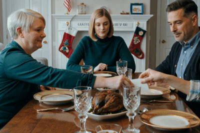 At Christmas dinner in Portland, Oregon, my grandpa quietly slid three white envelopes across the table. The fireplace crackled, crystal glasses gleamed, and my parents laughed the way people laugh when they think they’re too clever to listen. “Oh, Dad—your pretend checks again?” Mom said, waving him off. Dad chuckled, proud to play along. But Grandpa didn’t smile. He just looked at me.