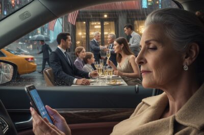 My daughter-in-law texted me, “Mom, dinner with his family is canceled, we’ll do it another time.” I believed her and stayed home alone, until I drove past the restaurant and saw all of them raising glasses of champagne on the credit card in my name — $47,000 gone in a flash, I canceled the card and watched my daughter-in-law’s face fall like she’d just lost everything.